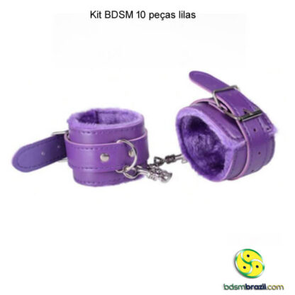 Kit BDSM 10 peças lilas - Imagem 6