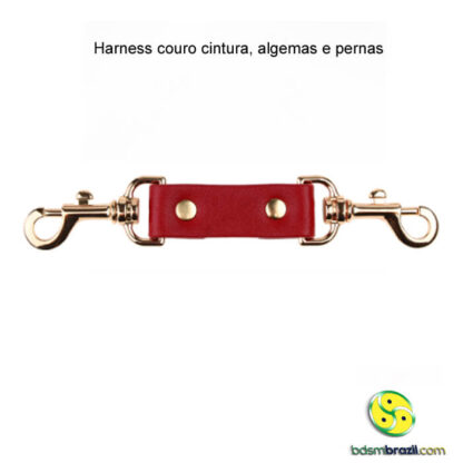Harness couro cintura, algemas e pernas - Imagem 6