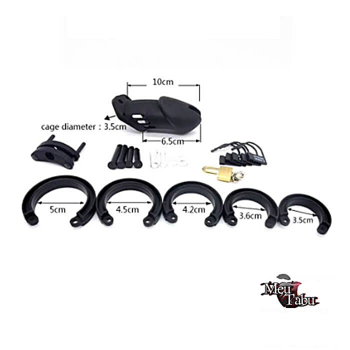 Cinto de castidade em silicone macio meutabu