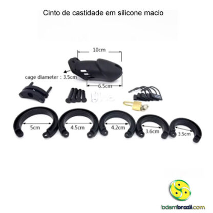 Cinto de castidade em silicone macio