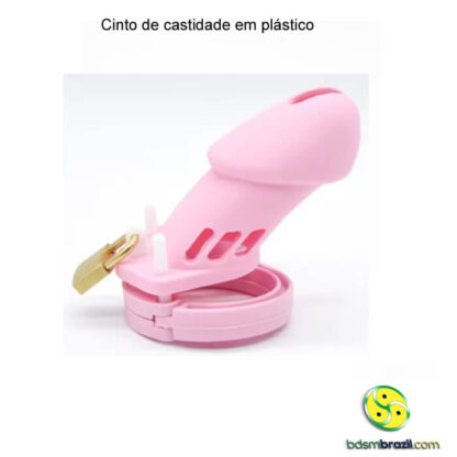 Cinto de castidade em plástico rosa - Imagem 2
