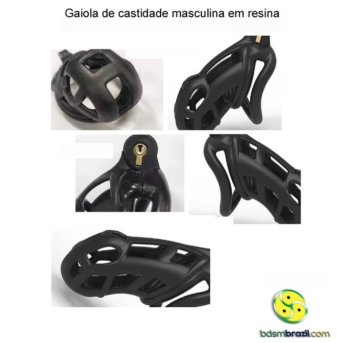 Gaiola de castidade masculina em resina - Imagem 4