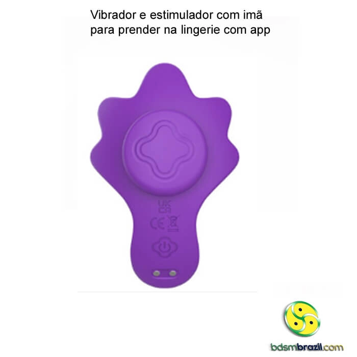 Vibrador e Estimulador com Imã para Prender na Lingerie com App - Imagem 3