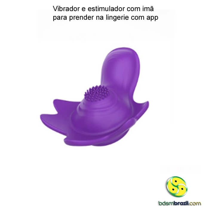 Vibrador e Estimulador com Imã para Prender na Lingerie com App - Imagem 8