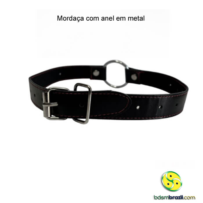 Mordaça com anel em metal - Imagem 2