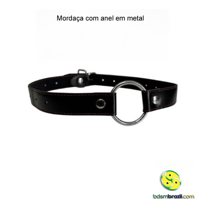 Mordaça com anel em metal - Imagem 3