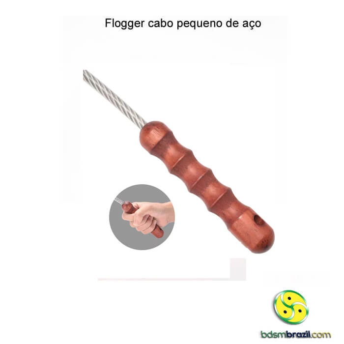 Flogger cabo pequeno de aço - Imagem 3
