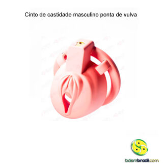 Cinto de castidade masculino ponta de vulva