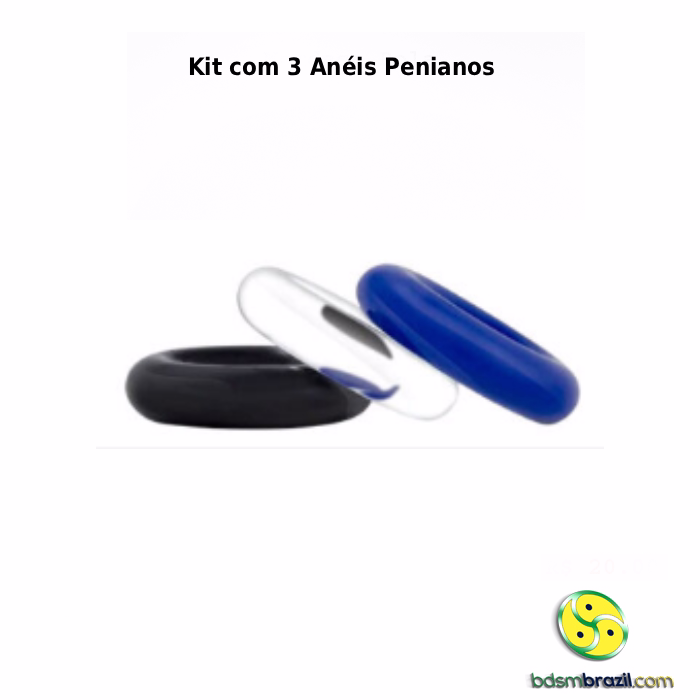 Kit com 3 anéis penianos