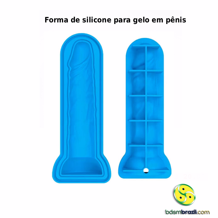 Forma de silicone para gelo em pênis - Imagem 4
